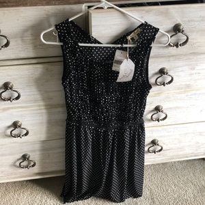 Hem & thread black dress